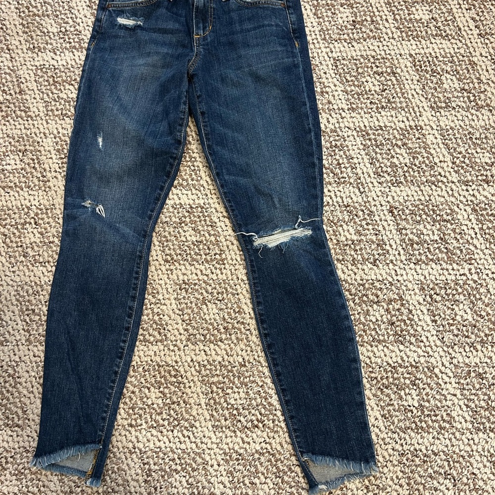 Joes raw hem jeans